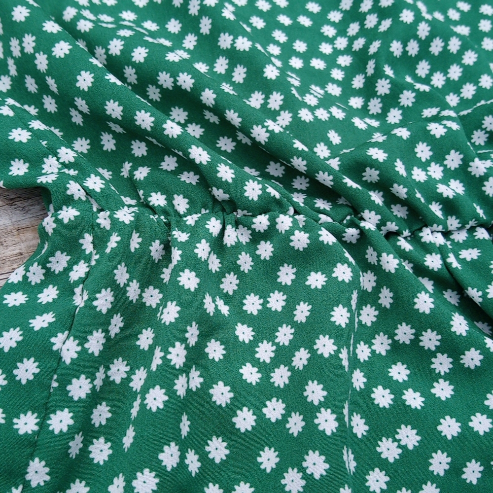 Strapless Flower Pattern Lightweight Romper Jumpe… - image 4